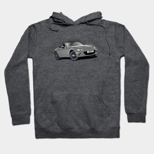 Mazda MX-5 Miata Roadster in Grey Hoodie